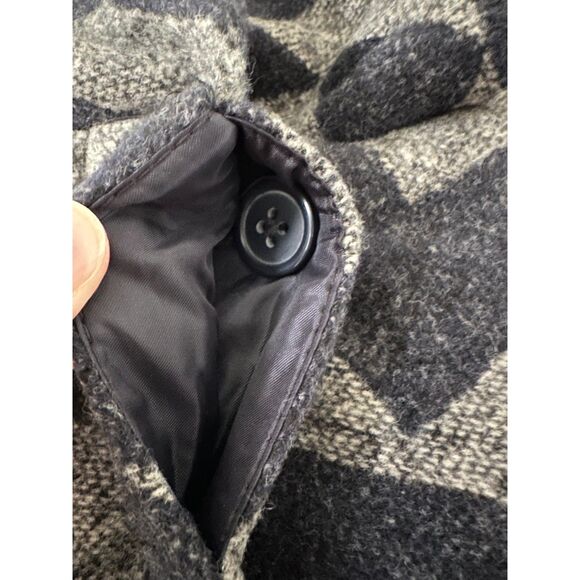 Mossimo Supply Co. Women Coat Navy Hooded Front Tie Belt Pockets Lined Medium - Picture 5 of 11